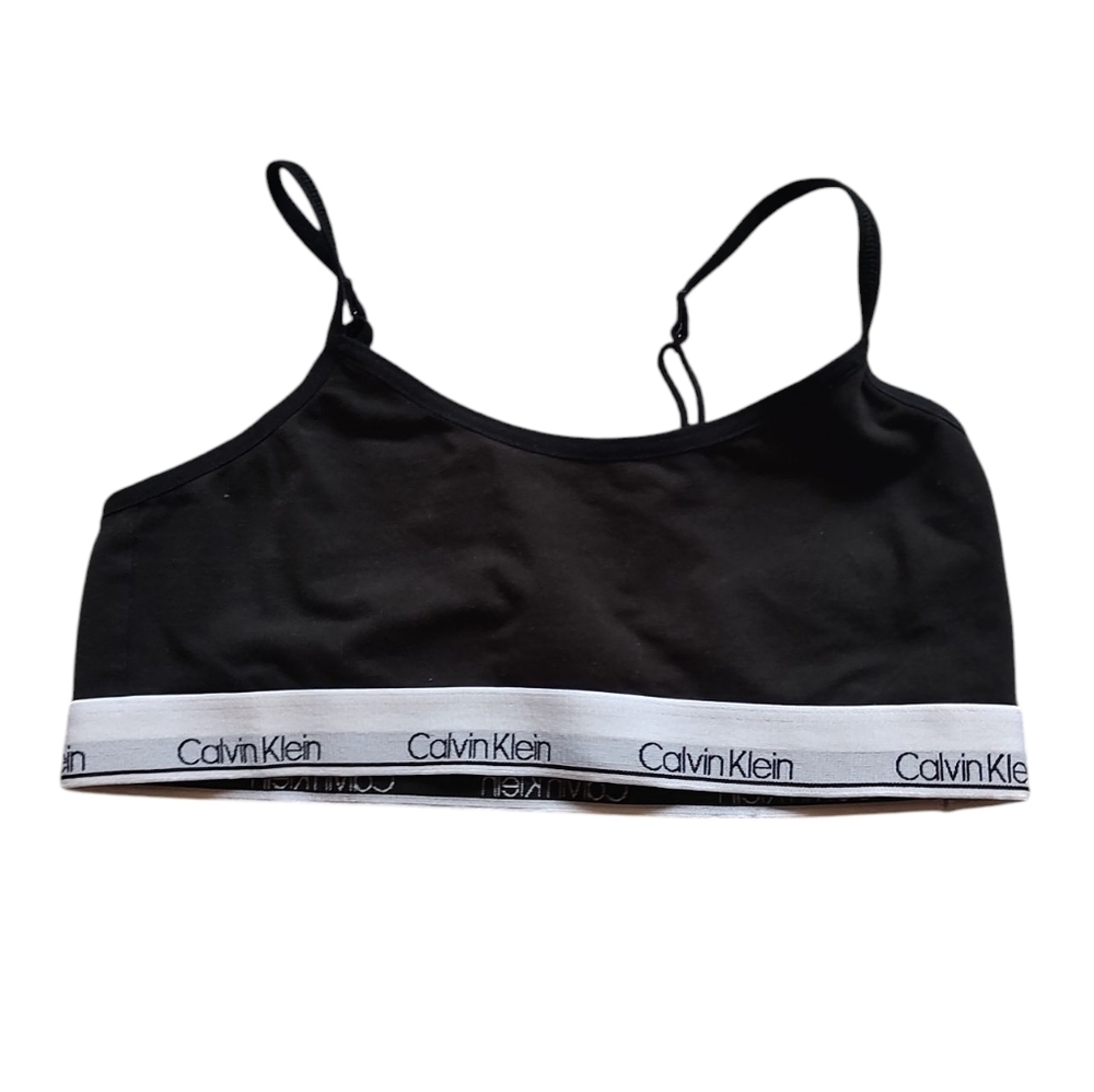 Calvin Klein Black Bralette Girls Large 10/12